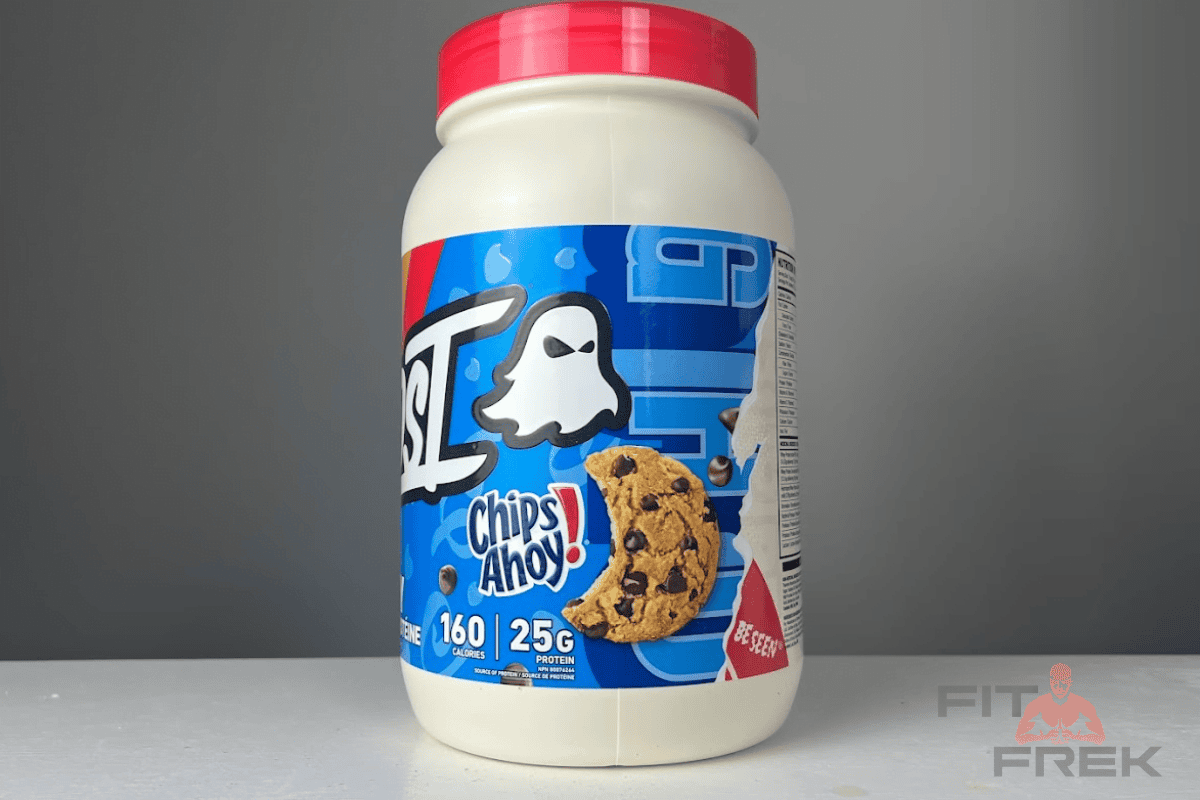 Ghost Whey Protein supplement bottle with unique flavors