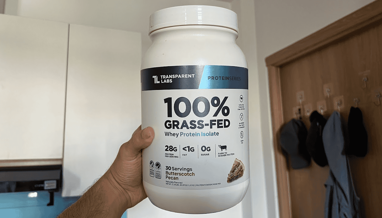 butterscotch peacan transparent labs protein powder