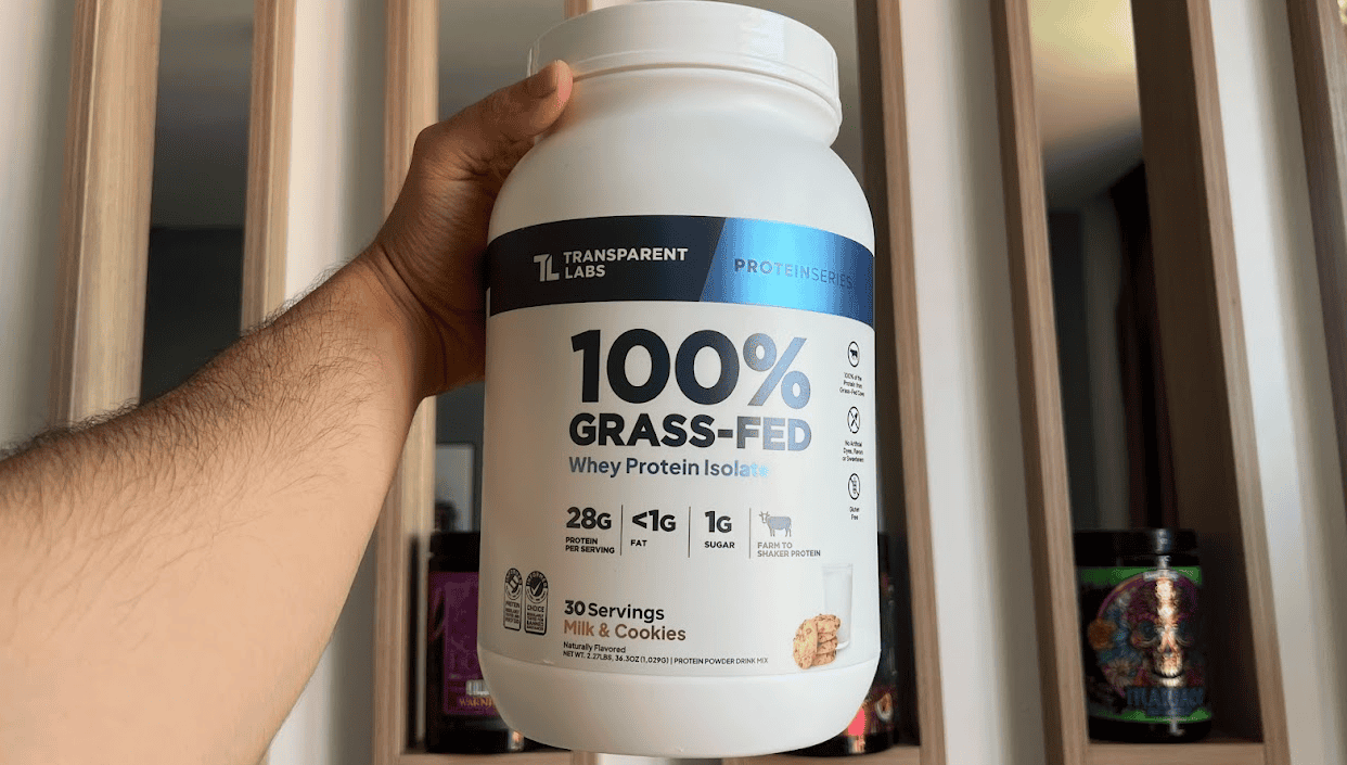 milk and cookies transparent labs protein powder (2) front side