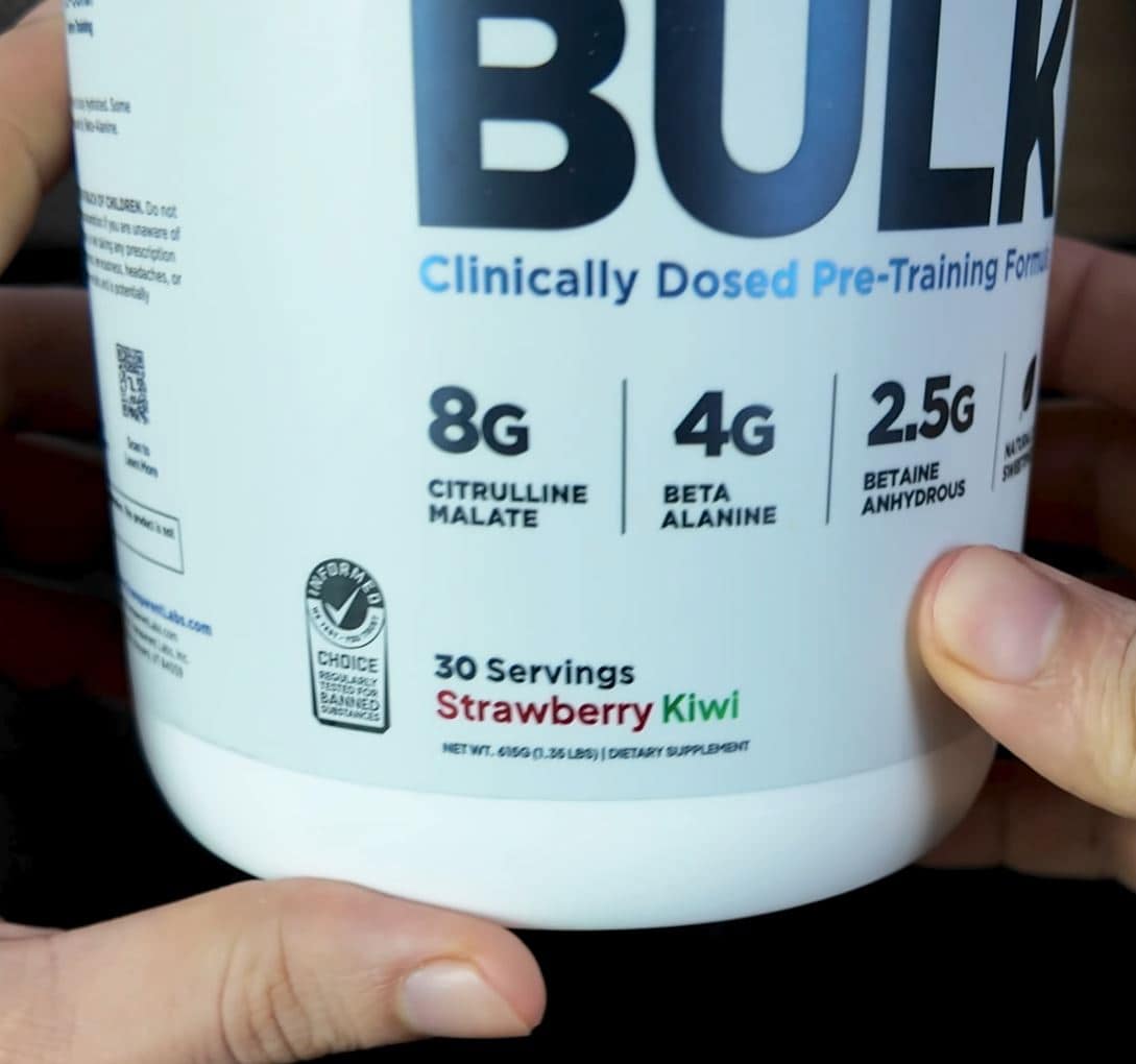Transparent Labs Bulk Pre Workout