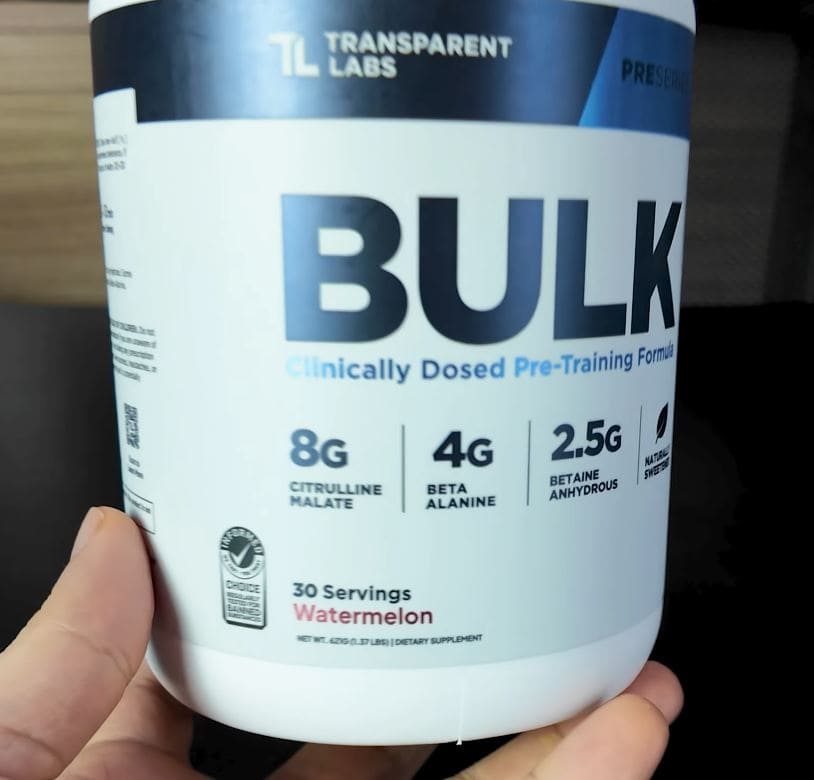 Transparent Labs Bulk Pre Workout