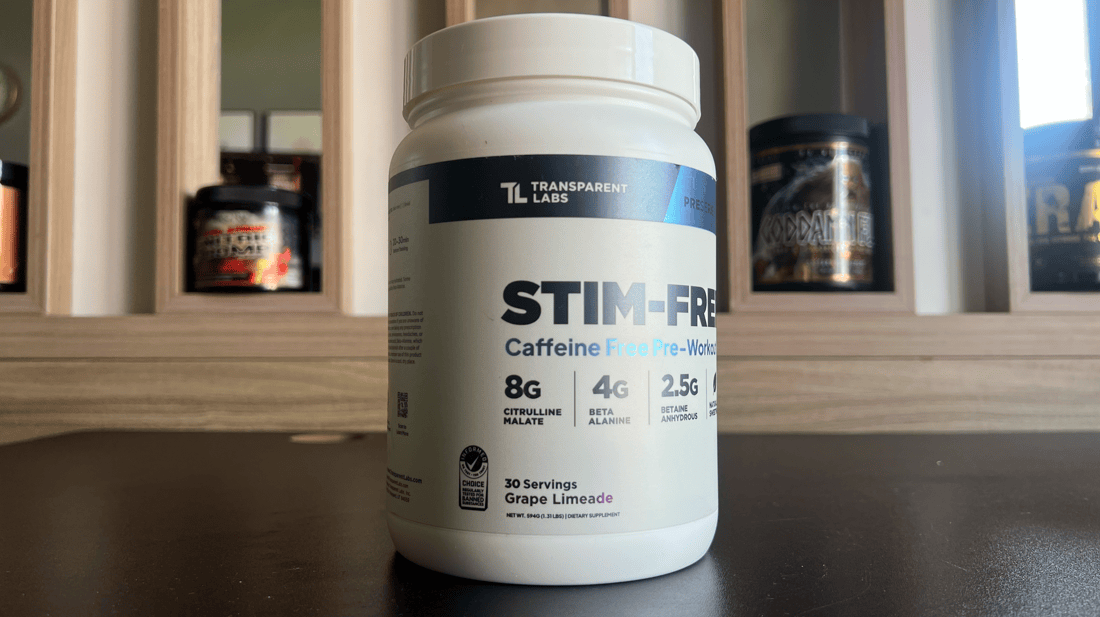 grape limeade transparent labs stim free bottle